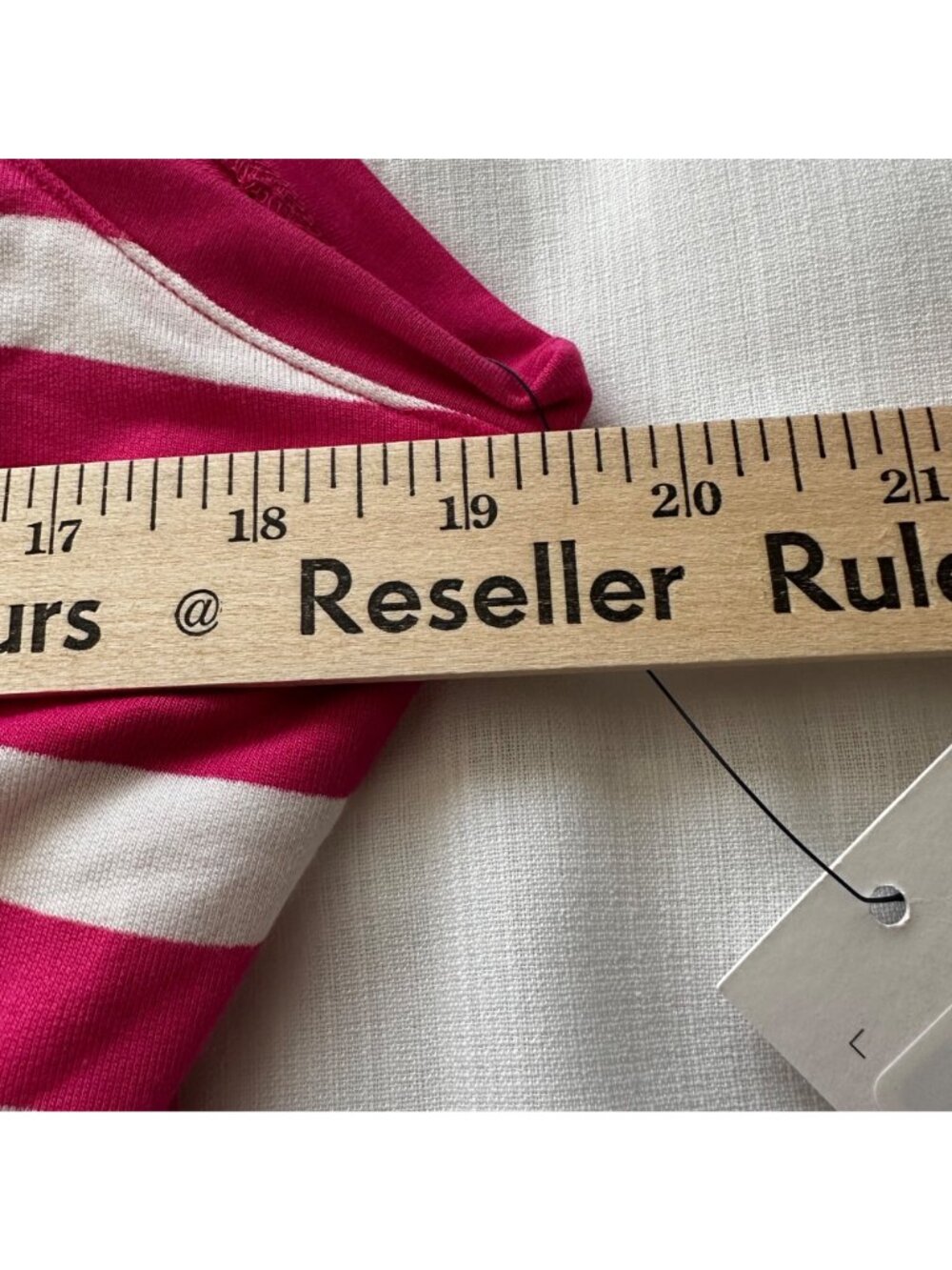 Tommy Hilfiger Sport Stripe Tank Dress Elasticized Waist Pink/White Large Beach - Picture 7 of 10